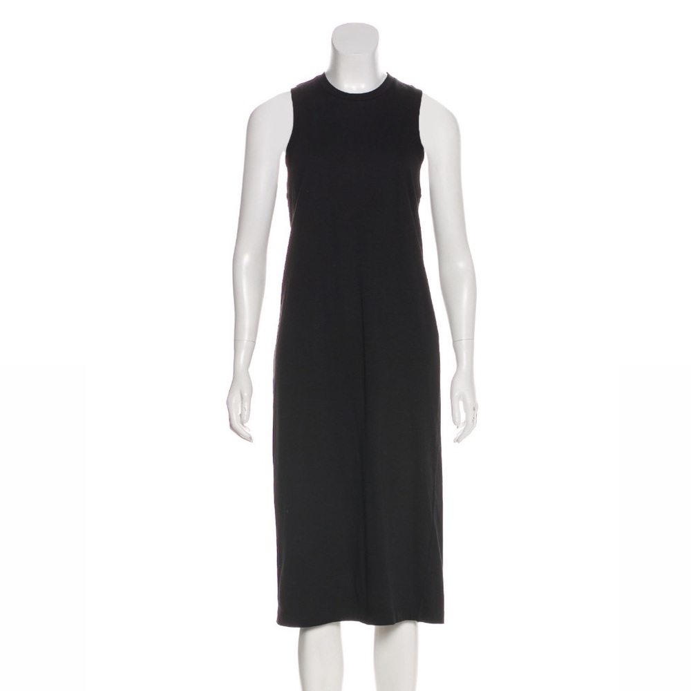 T by ALEXANDER WANG BLACK COTTON TANK DRESS